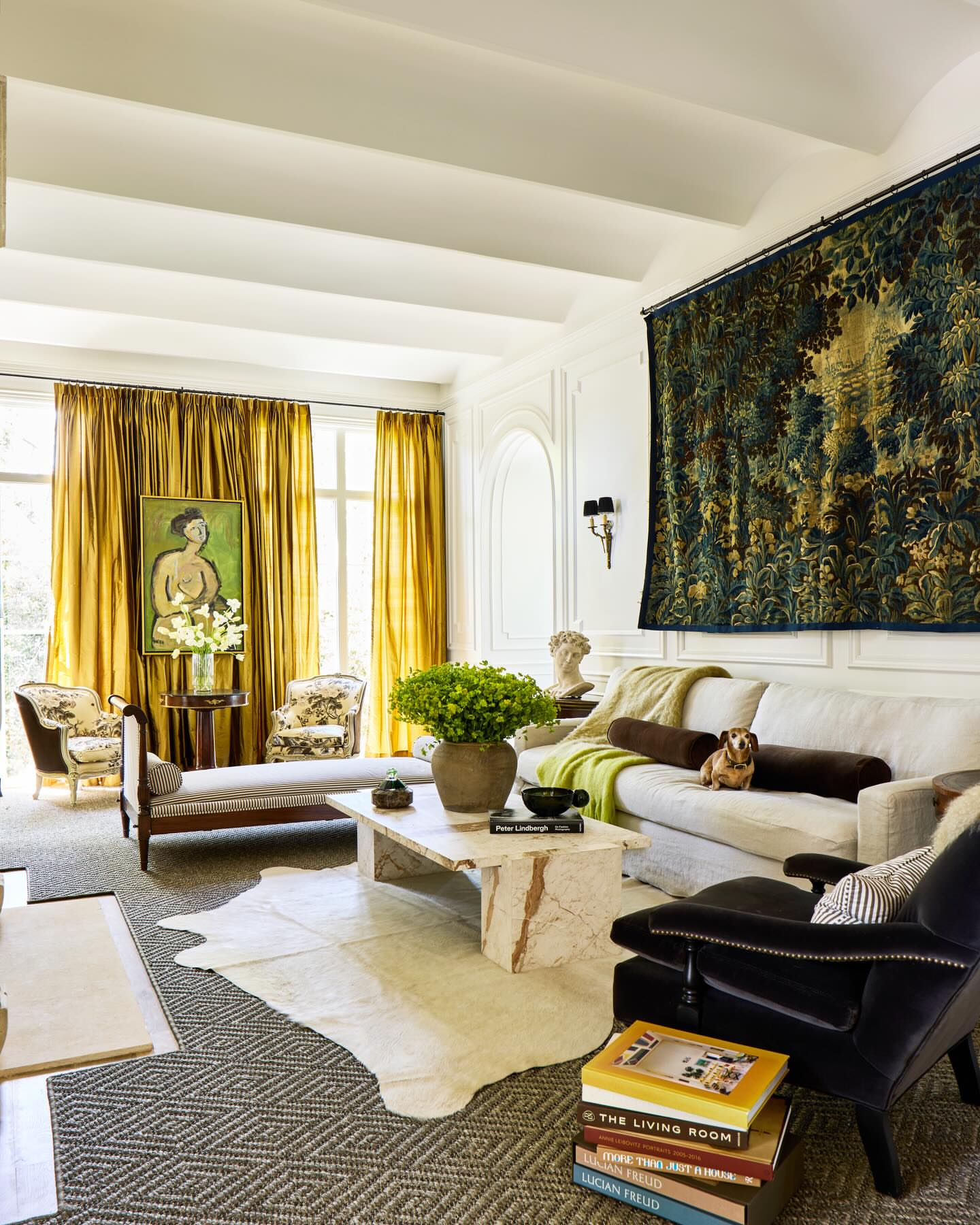 Leigh & Kevin's own home — French design w/ collected pieces (Homeworthy feature)